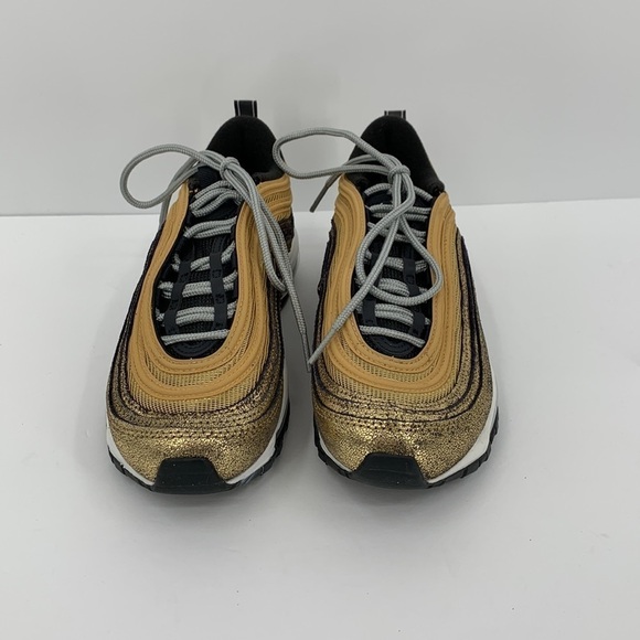 Nike Air Max 97 Golden Gals Sneaker metallic gold shoe sleek black women 6 - Picture 2 of 6